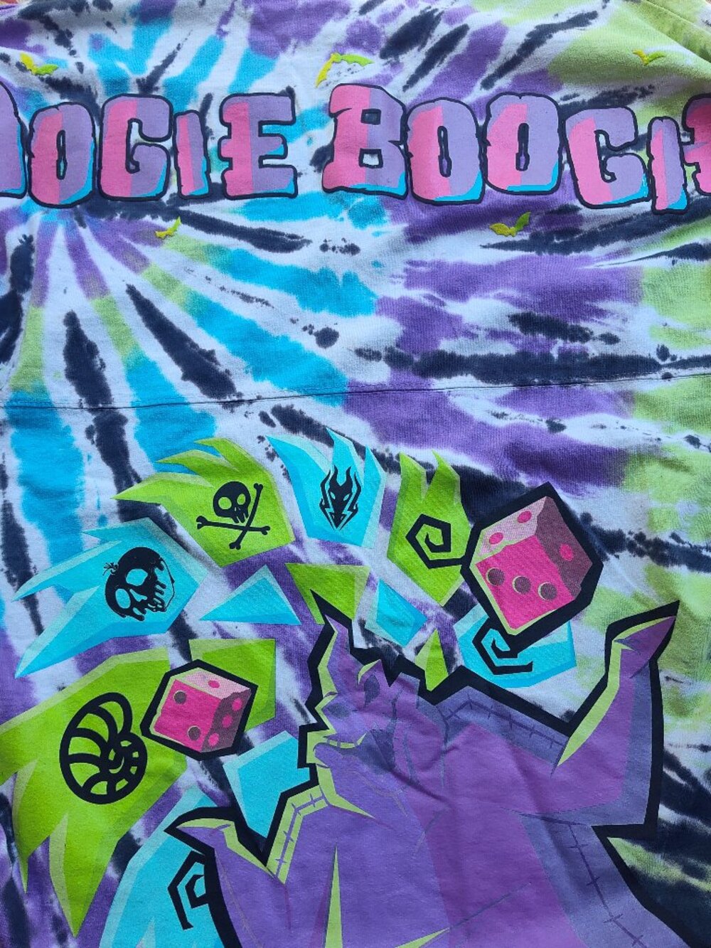 Disney Oogie Boogie Tie Dye Spirit Jersey Pullover M